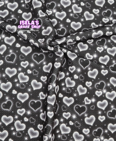 1pc -Heart Printed Bullet Liverpool Fabric L11