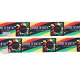 3Yards-size 1.5" New Juneteenth Ribbon - R874