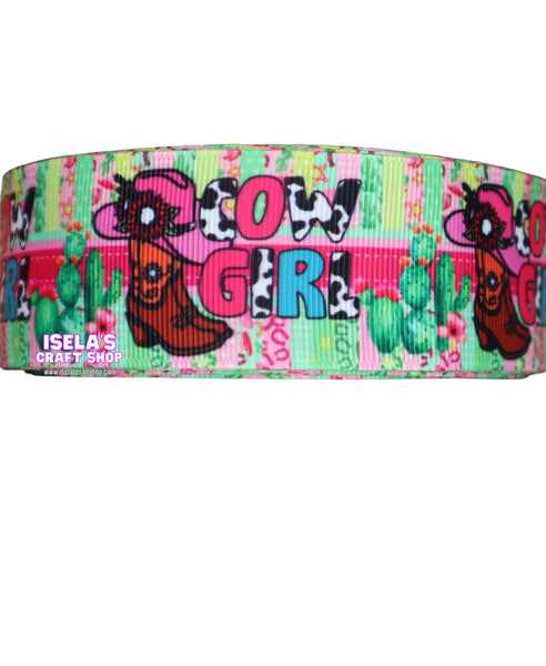 3Yards-New Cow Girl Ribbon size 1.5"-R870