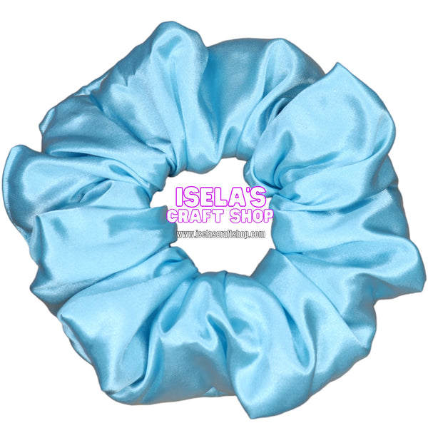 Handmade Light blue Oversized Scrunchie