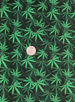 New Weed Printed Bullet Liverpool Fabric L129