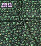 New Weed Printed Bullet Liverpool Fabric L117