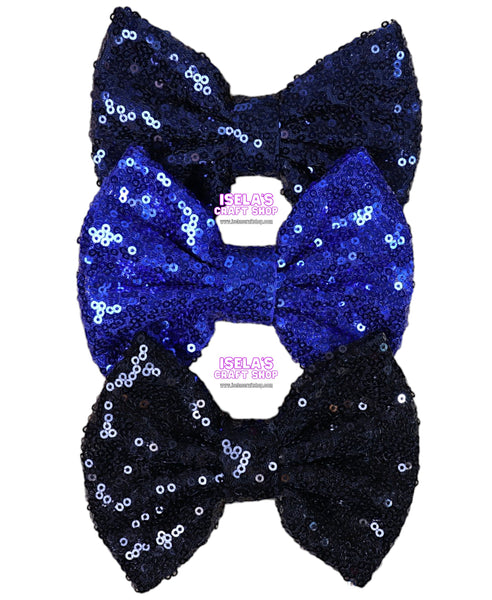 1pc "Sequin Hair Bow - Clip Not Included"