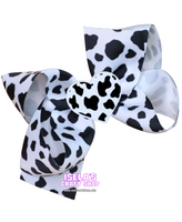 1pc - Cow Print Heart Resin Planar P26