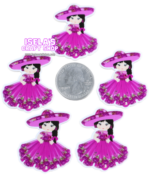 1pc - Girl Resin Planar -P642