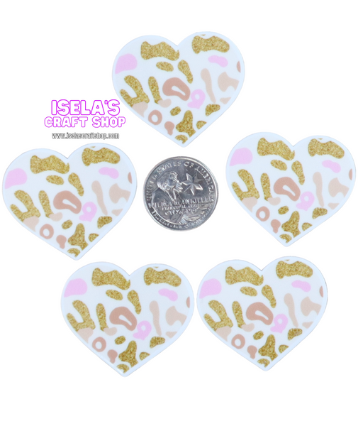 1pc - New High Quality Heart Resin Planar -P988