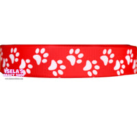 3yards -Paw Print Ribbon 7/8" 22MM