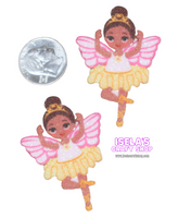 2pc Girl Felt Applique E7