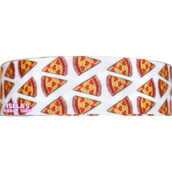 3Yards- PIZZA Ribbon size 1.5" - R345