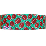 Football Ribbon Size 7/8" Or 1.5"