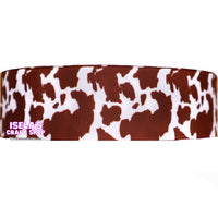 3yards-Size 1.5" High quality Cow print ribbon-R12