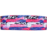 3yards-New High Quality Cow Print Ribbon 7/8" ,1.5" or 3"inch