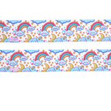 3Yards-High Quality Rainbow Cloud Ribbon size 1.5" - R512