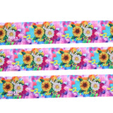 3Yards- High Quality Flower Ribbon size 1.5" - R217