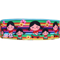 3Yards-  1.5" or 3"Inch Girl Serape Ribbon