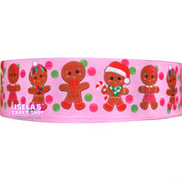 3Yards-Christmas cookie Ribbon size 1.5"-R900