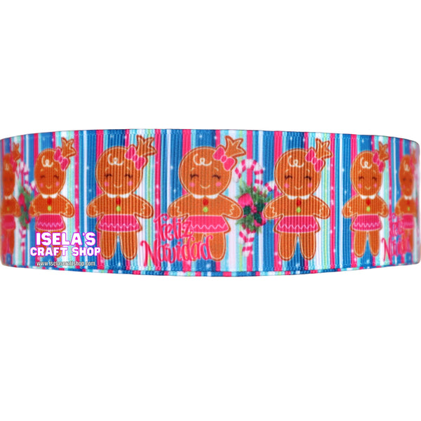 3Yards-Christmas cookie Ribbon size 1.5"-R899