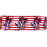 3Yards -Size-1.5" High Quality Heart Ribbon R767