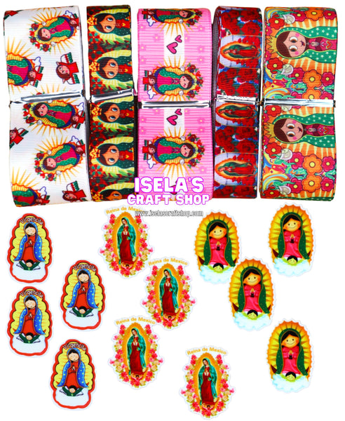 Virgencita Crafters Ribbon/Resin Bundle B85