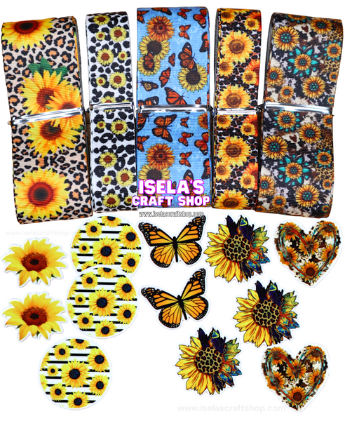 Sunflower Crafters Ribbon/Resin Bundle  B4