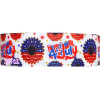 3Yards-4th of july Ribbon size 1.5"  -R863