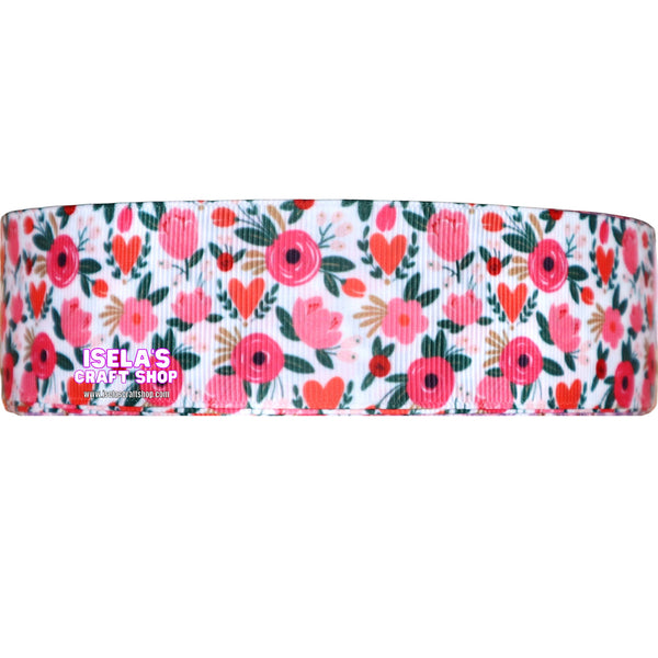 3yards -Flower  Ribbon  size 1.5"   -R873