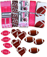 Football Crafters Ribbon/Resin bundle B20