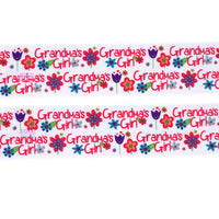 3yards-Grandmas Girl Ribbon-Size 1.5" 38mm  -R166