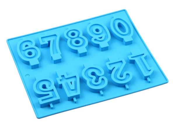 Silicone Mold 0-9 Number Shaped- DIY Party cake decorating