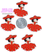 1pc -High quality Girl resin planar P818