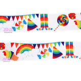 3yards-1.5” 38mm Rainbow Ribbon -R369