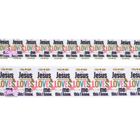 High Quality Ribbon- Jesus loves me This I know