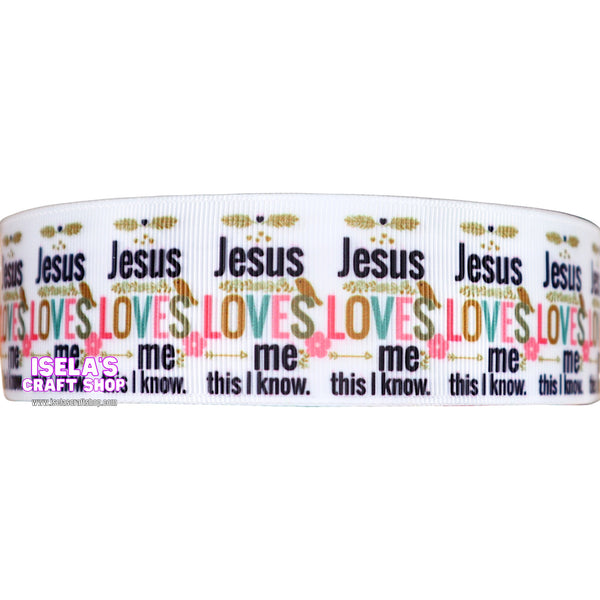 High Quality Ribbon- Jesus loves me This I know