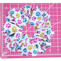 "New Handmade Oversized Paw Print Scrunchie"