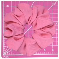 1pc  Handmade Oversized Solid Salmon Pink Scrunchie S2