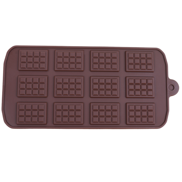 12 Cavity Chocolate Bar Silicone DIY Mold