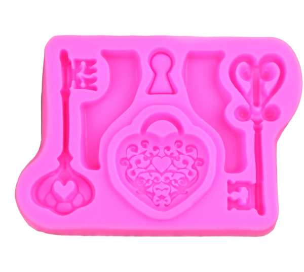 1pc-Key Lock Silicone Mold-M59