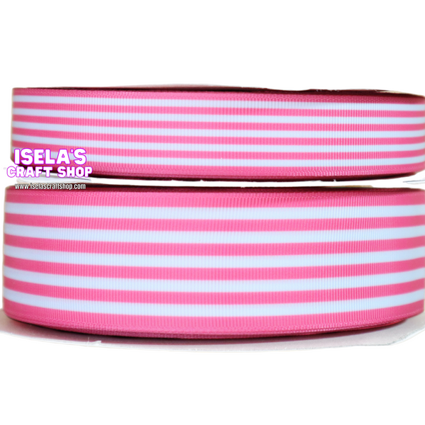 New High Quality Pink  Stripe Ribbon