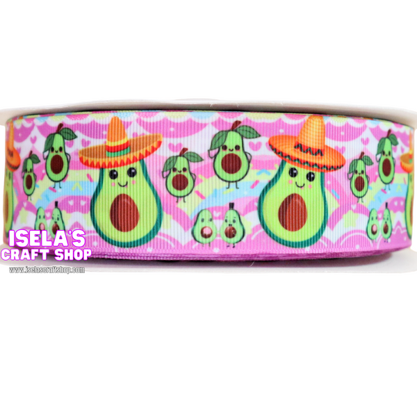 3Yards-Avocado Ribbon size 1.5" -R837