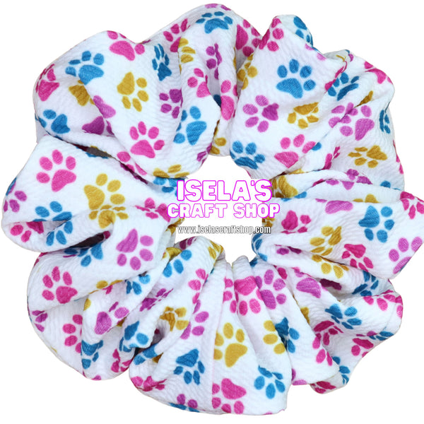 "New Handmade Oversized Paw Print Scrunchie"