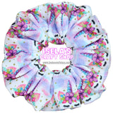 "New Handmade Oversized Unicorn Print Scrunchie for Girls" S12