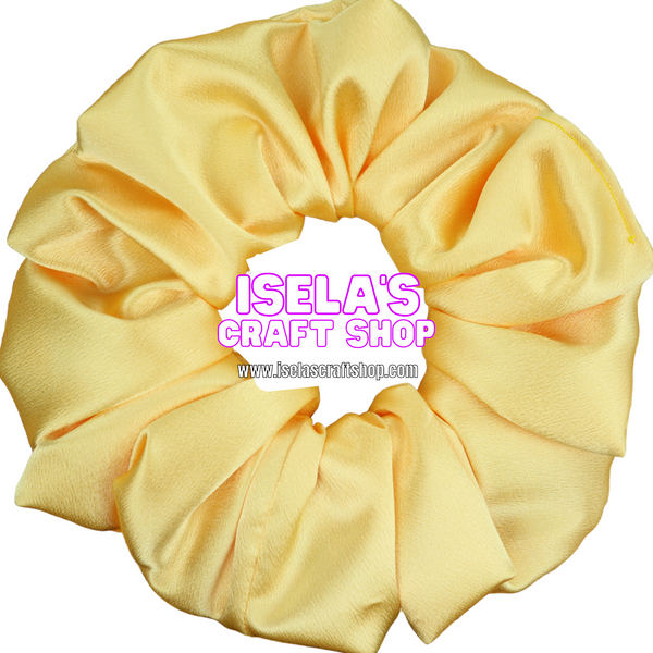 "New Handmade Oversized Yellow Scrunchie" S18