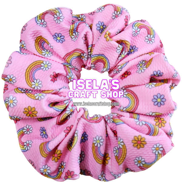 Oversized  Rainbow Handmade Scrunchie S9