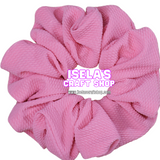 1pc  Handmade Oversized Solid Salmon Pink Scrunchie S2