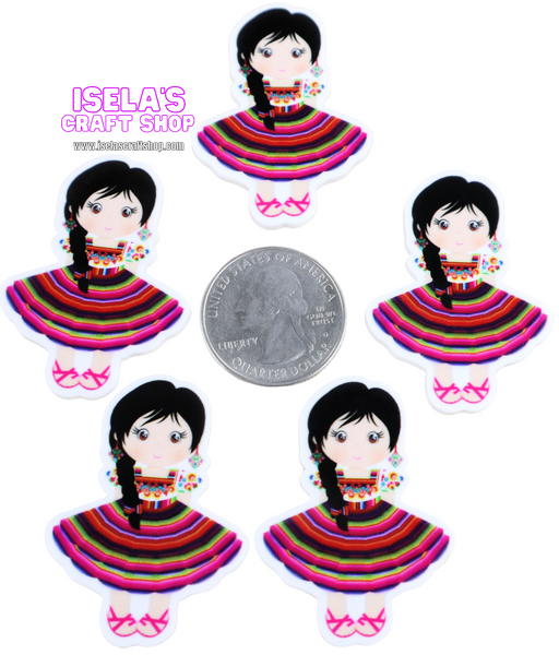 1pc - Girl Resin Planar -P663