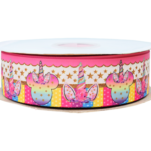 3Yards-New Unicorn High Quality Ribbon-Size 1.5" 38mm -R258