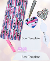 "Cow Print DIY Faux Leather Bow Kit - Limited Availability"