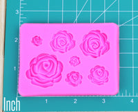 Small -1pc-Roses Silicone Mold-M49