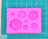 Small -1pc-Roses Silicone Mold-M49