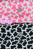 Cow Print  Polyester Fabric , Non-Stretch